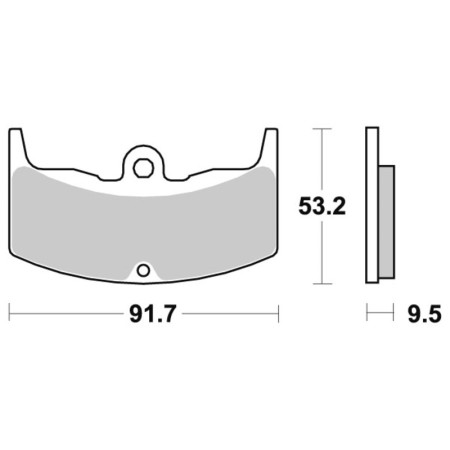 Klocki hamulcowe SBS CERAMIC HONDA CBX550