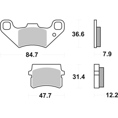 Klocki hamulcowe SBS CERAMIC 