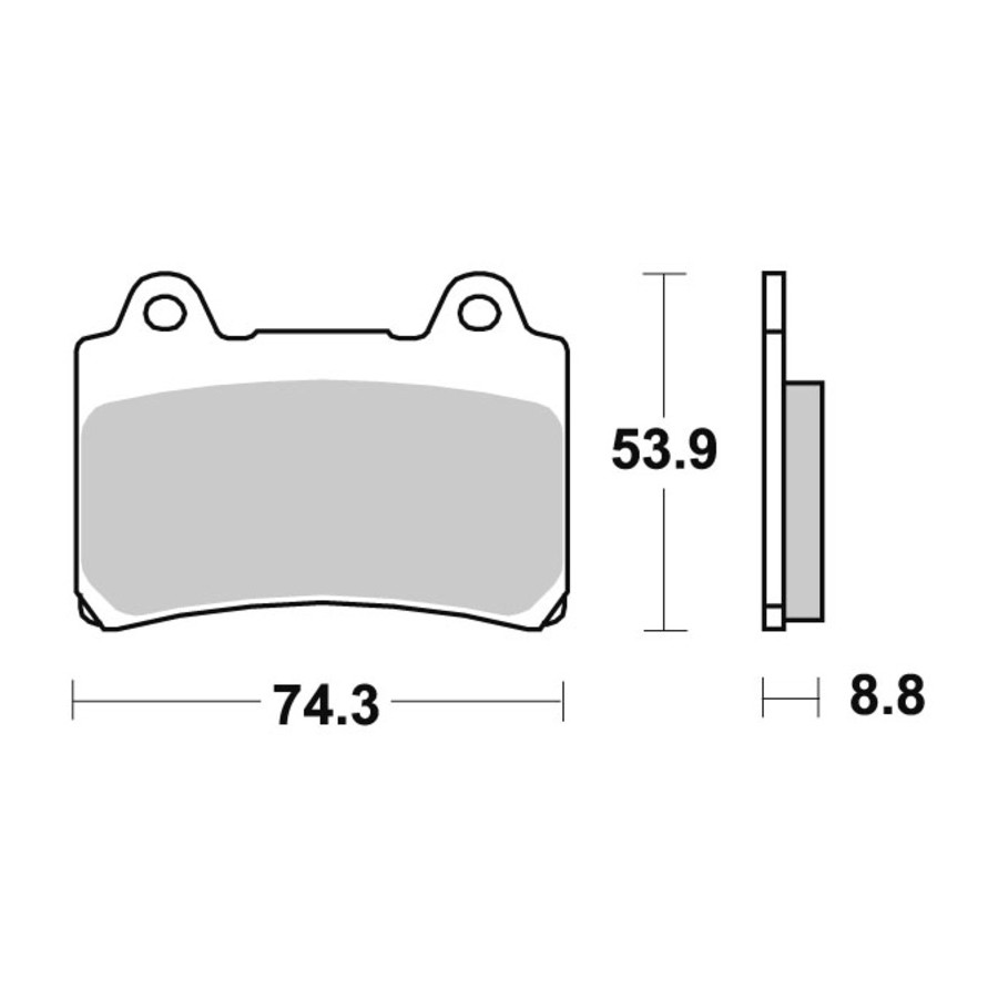 Klocki hamulcowe SBS CERAMIC YAMAHA FJ1200