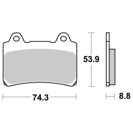 Klocki hamulcowe SBS CERAMIC YAMAHA FJ1200