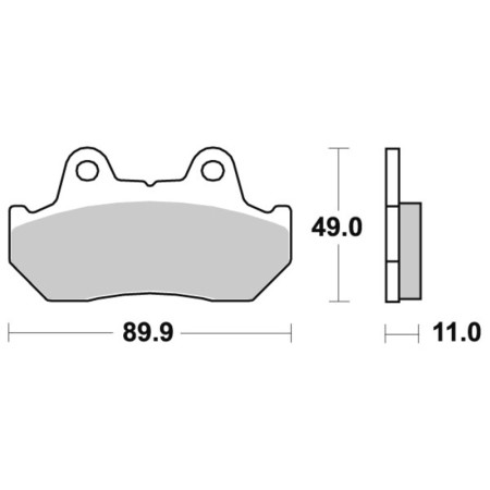 Klocki hamulcowe SBS CERAMIC HONDA CB1100F