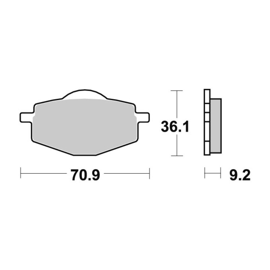 Klocki hamulcowe SBS CERAMIC YAMAHA DT125LC