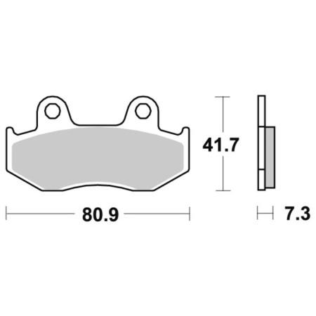 Klocki hamulcowe SBS CERAMIC HONDA MTX125R