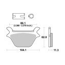 Klocki hamulcowe SBS SINTER HARLEY FLHT 134