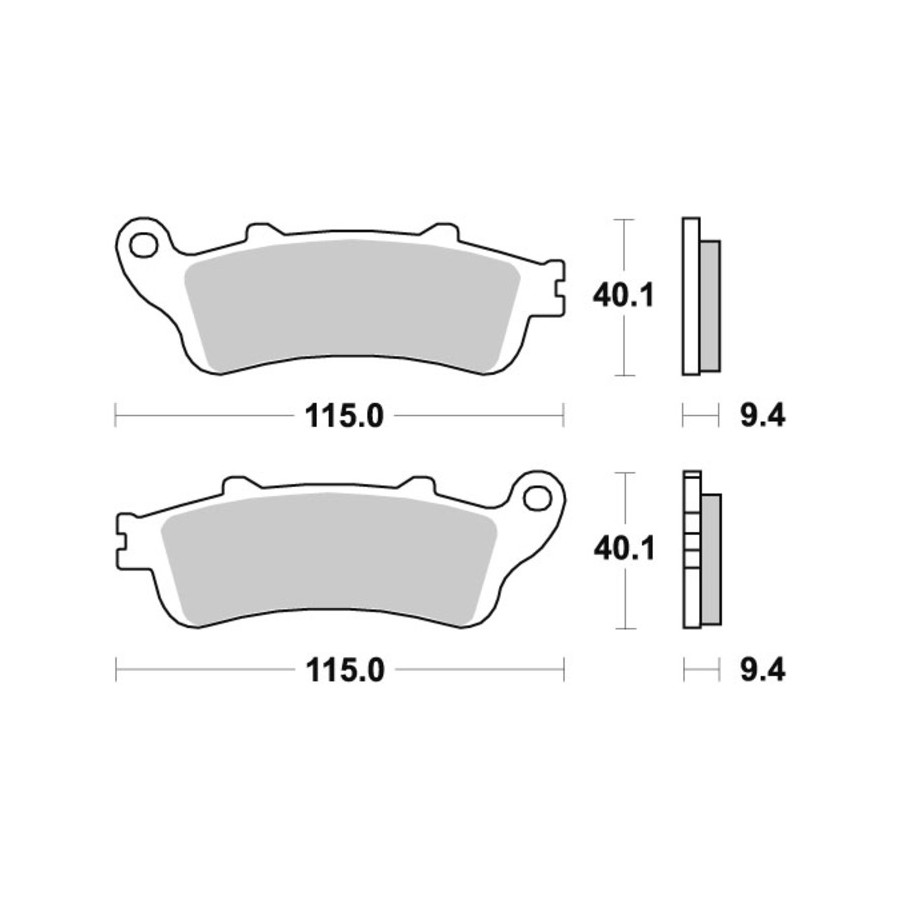 Klocki hamulcowe SBS SINTER HONDA ST1100