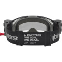 Gogle ALPINESTARS VISION 8 ROLL-OFF BK/SLV CLEAR