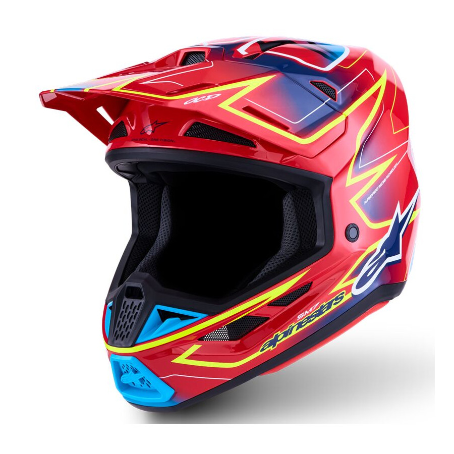 Kask ALPINESTARS S-M7 CAST RD/YL/BL