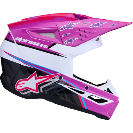 Kask ALPINESTARS S-M3 FALCON PU/WH/PK