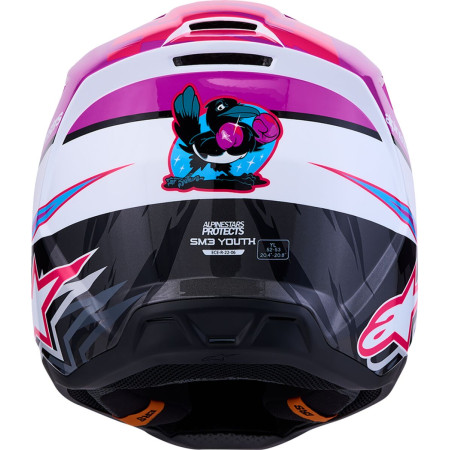 Kask dziecięcy ALPINESTARS YOUTH S-M3 PU/WH/PK