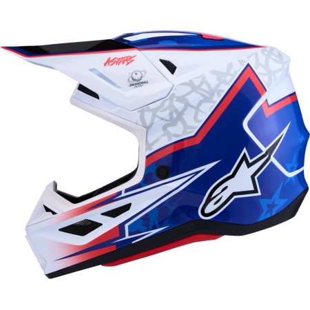 Kask ALPINESTARS S-M7 BLASTER WH/BL/RD