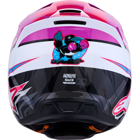 Kask ALPINESTARS S-M3 FALCON PU/WH/PK