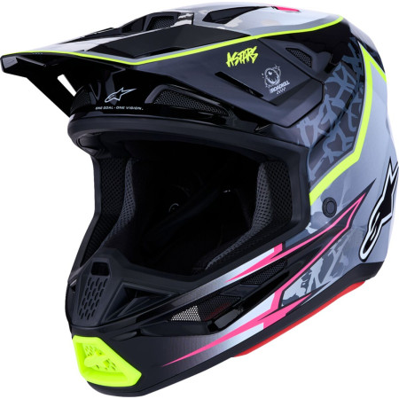 Kask ALPINESTARS S-M7 BLASTER BK/GY/YLW
