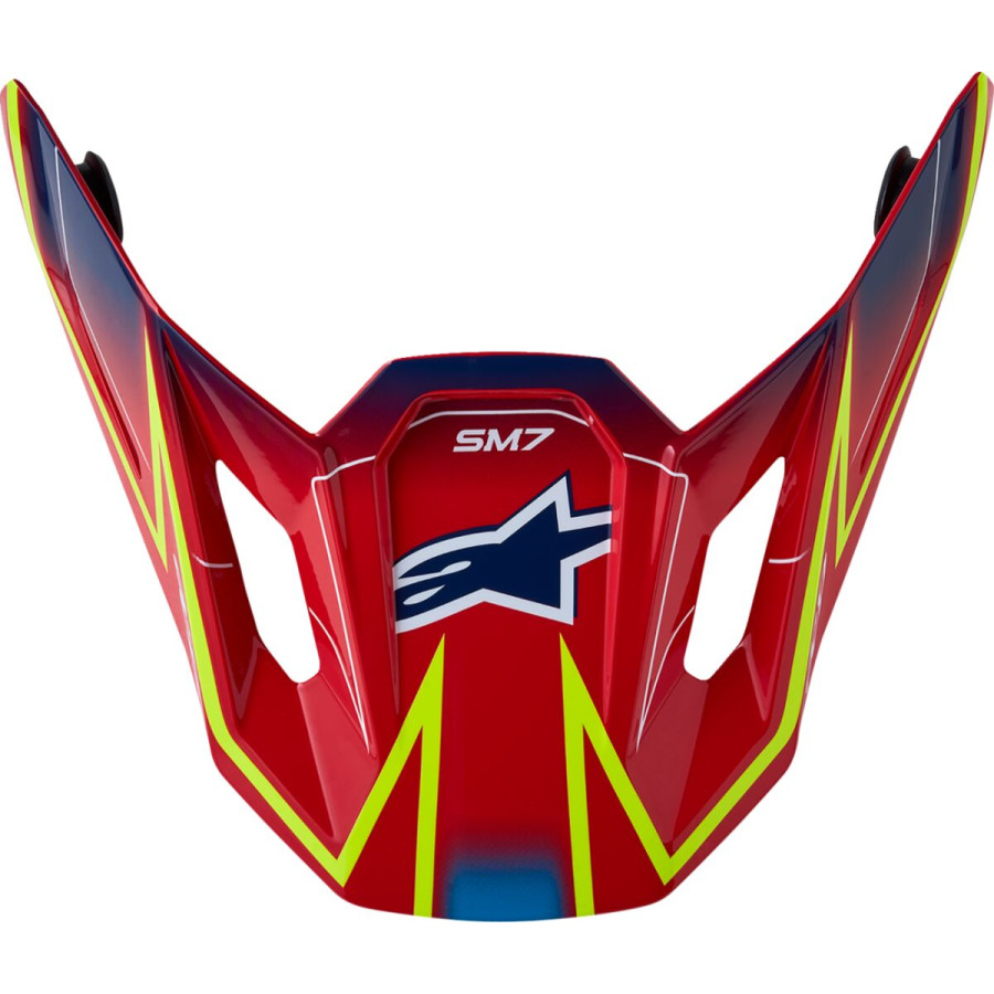 Daszek kasku ALPINESTARS S-M7 CAST RD/YL/BL