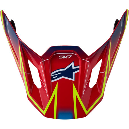 Daszek kasku ALPINESTARS S-M7 CAST RD/YL/BL