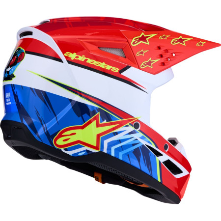Kask ALPINESTARS S-M3 FALCON RD/WH/BL
