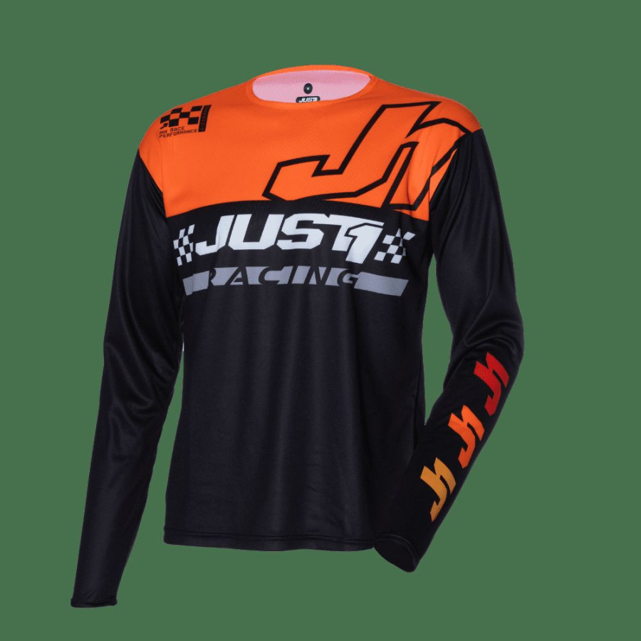 Bluza JUST1  J-Command Czarna/Pomarańczowa XXL