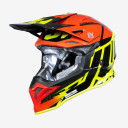 Kask JUST1 J-39 Poseidon Żółty/Czerwony/Czarny