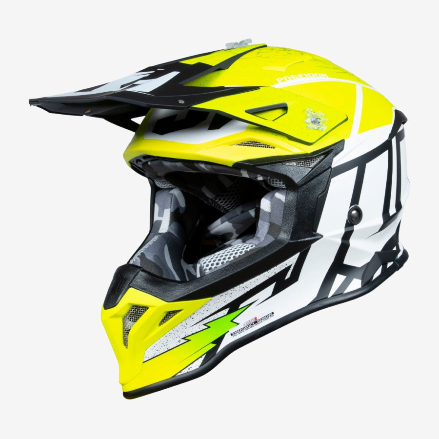 Kask JUST1 J-39 Poseidon Żółty/Czarny/Biały