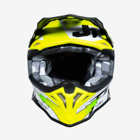 Kask JUST1 J-39 Poseidon Żółty/Czarny/Biały