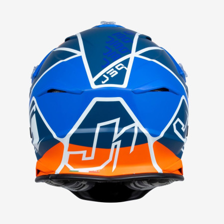 Kask JUST1 J-39 Thruster Biały/Orange/Niebieski