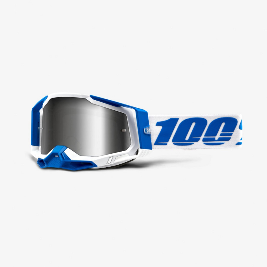 Gogle 100% racecraft 2 isola - flash silver biały