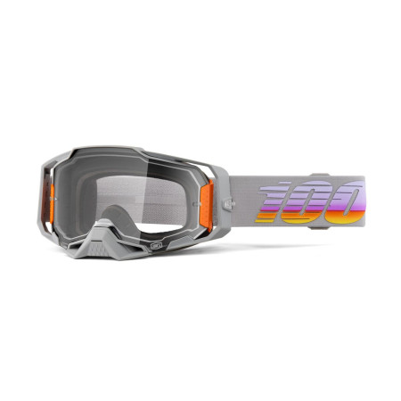 Gogle 100% ARMEGA FALLBROOK GREY MIRROR CLEAR