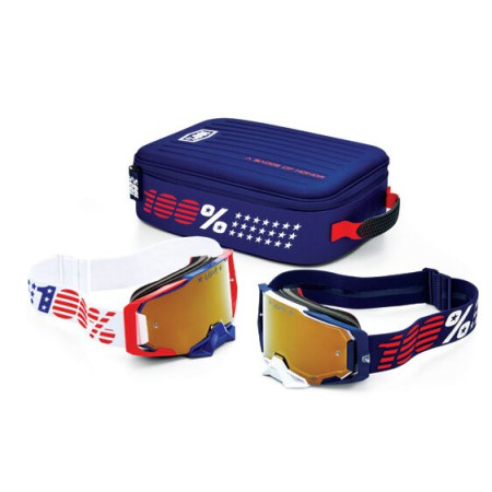 Gogle 100% DUAL ARMEGA PATRIOT PRO PACK