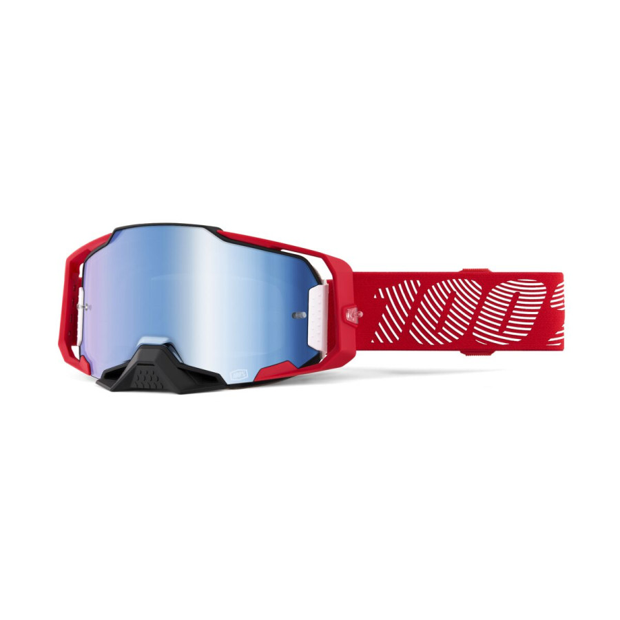 Gogle 100% ARMEGA M1 RED MIRROR BLUE