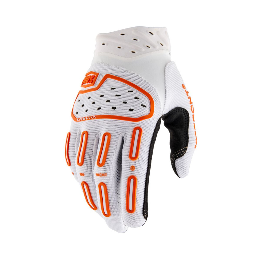 Rękawiczki 100% AIRMATIC 2 WHITE/ORANGE
