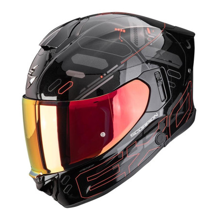 Kask SCORPION EXO-530 Air Fond Metallic BK/RD