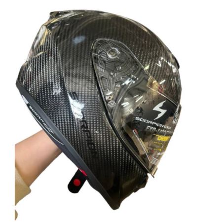 SCORPION KASK EXO-1400 II CARBON SOLID BK XS
